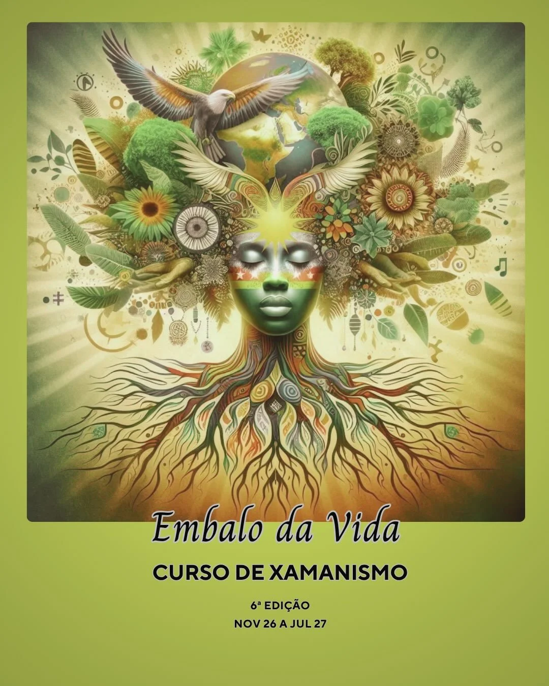 O embalo da vida &eacute; um curso que promove a conex&atilde;o com a natureza e o autoconhecimento, permitindo que os participantes sigam os ritmos naturais e integrem suas emo&ccedil;&otilde;es.

Trabalhando com os princ&iacute;pios do xamanismo, o