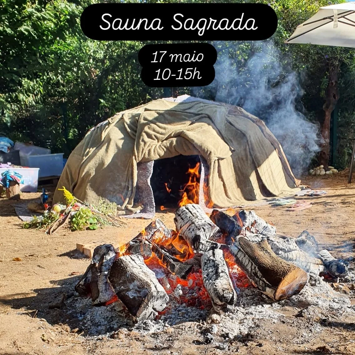 A Sauna Sagrada &mdash; tamb&eacute;m chamada tenda de purifica&ccedil;&atilde;o, Sweat Lodge, Inipi ou Temazcal &mdash; &eacute; uma cerim&oacute;nia ancestral realizada em grupo, onde pedras aquecidas, &aacute;gua e ervas criam vapor para promover 