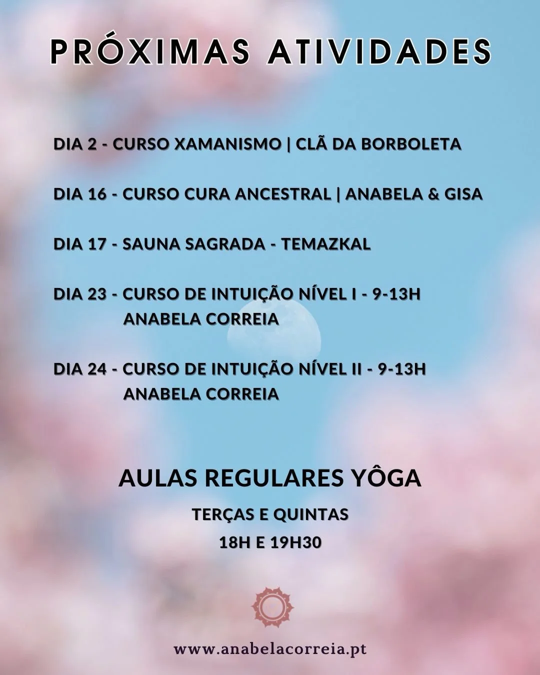 ✨ Agenda de Maio ✨

Reserva a tua vaga!