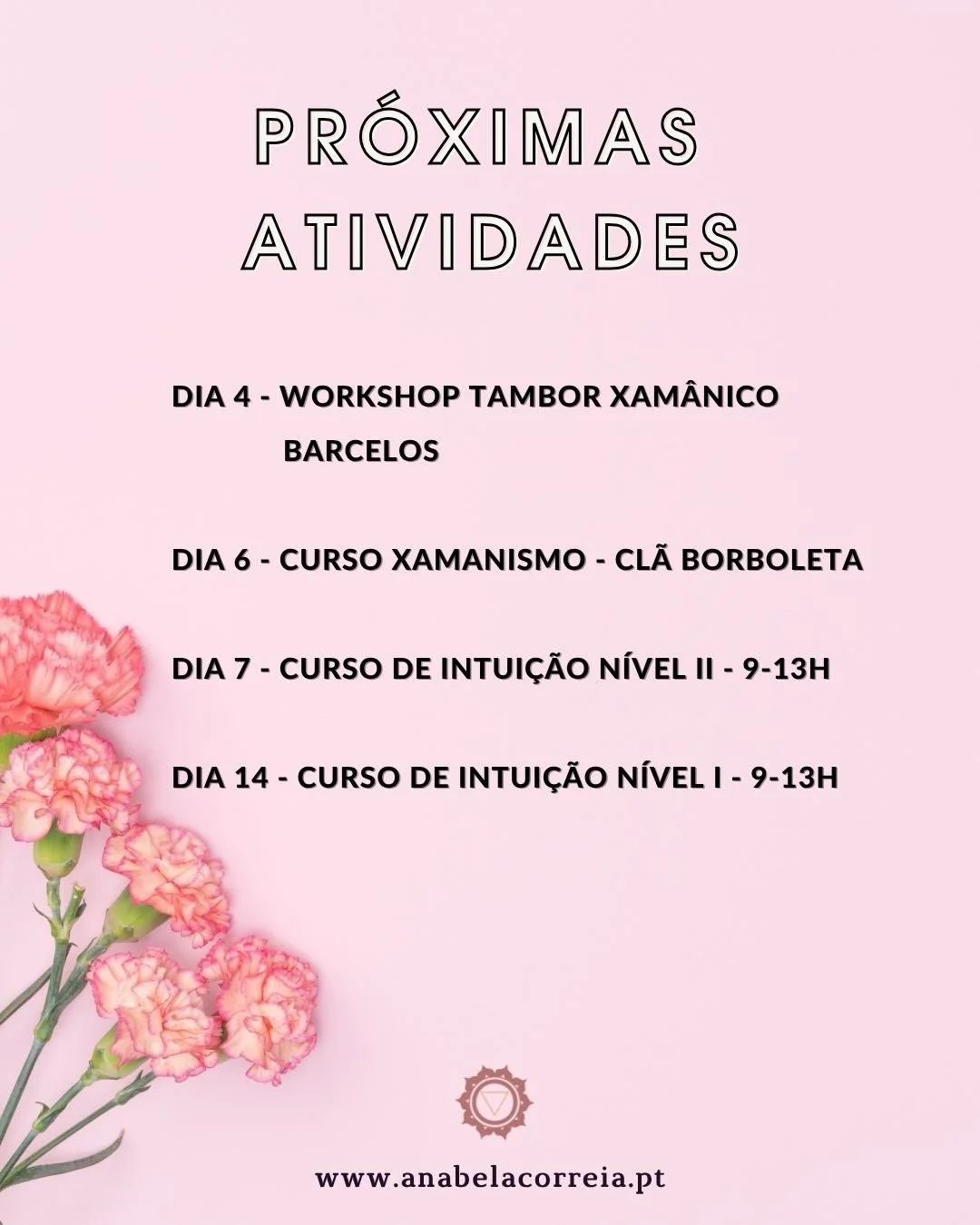 Pr&oacute;ximas atividades na academia