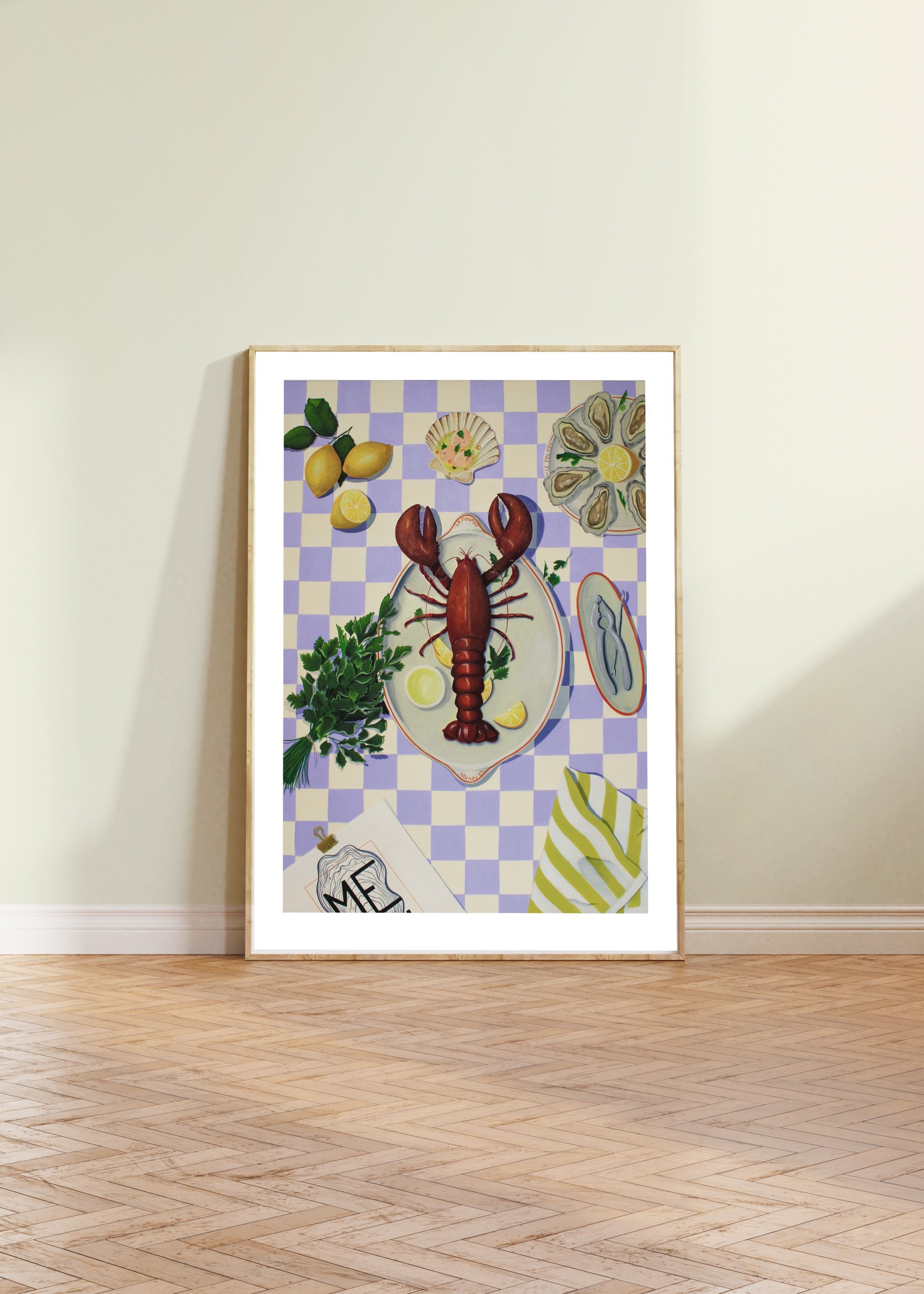 PLAT - L’HOMARD BRETON Fine Art Print