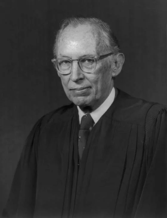 Official 1976 portrait of Justice Lewis F. Powell Jr. in his robe