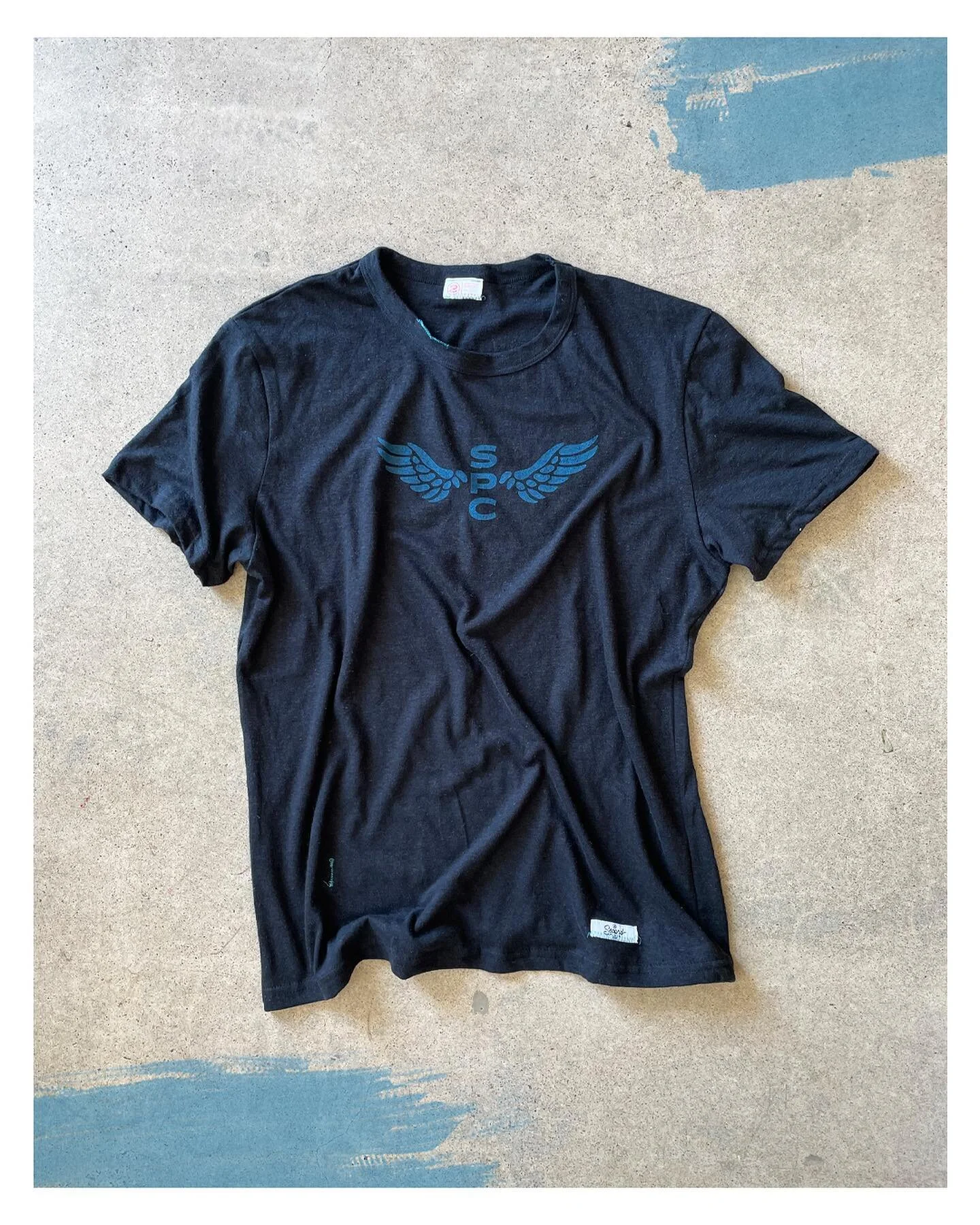 Earlier this year, we released the SPC Wings Tee as part of our spring capsule. It was a big hit and they sold out fast, so we wanted to reimagine it for a rerelease. The Night Moves Edition features the same 1960&rsquo;s racing poster-inspired graph