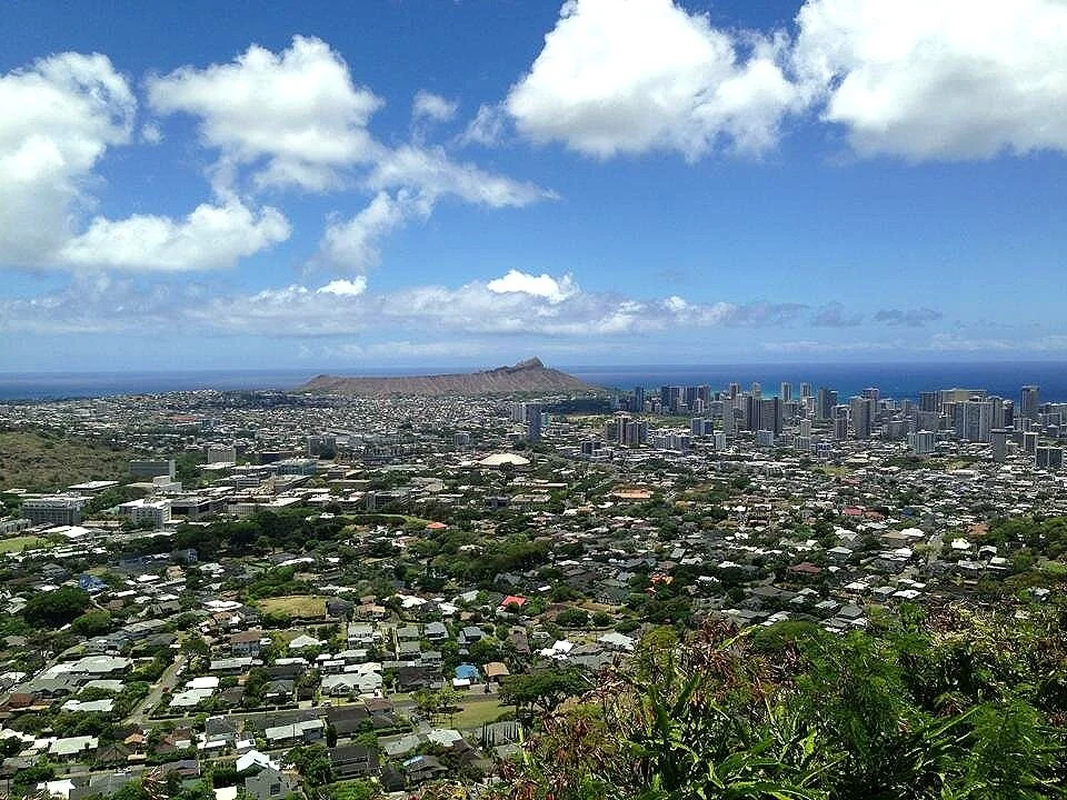 View of Honolulu and Diamond Head