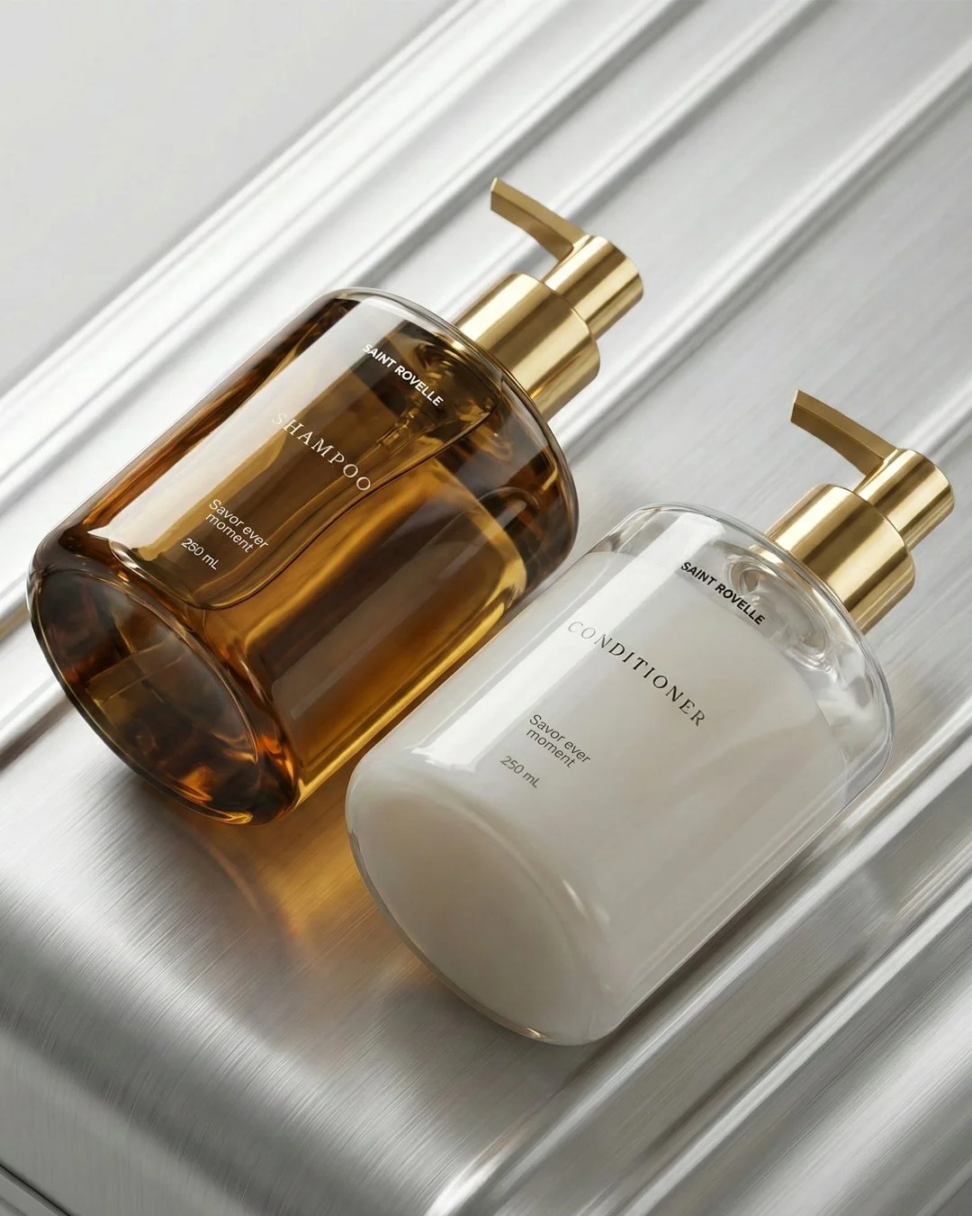 Hotel Branding and toiletry packaging design for Saint Rovelle