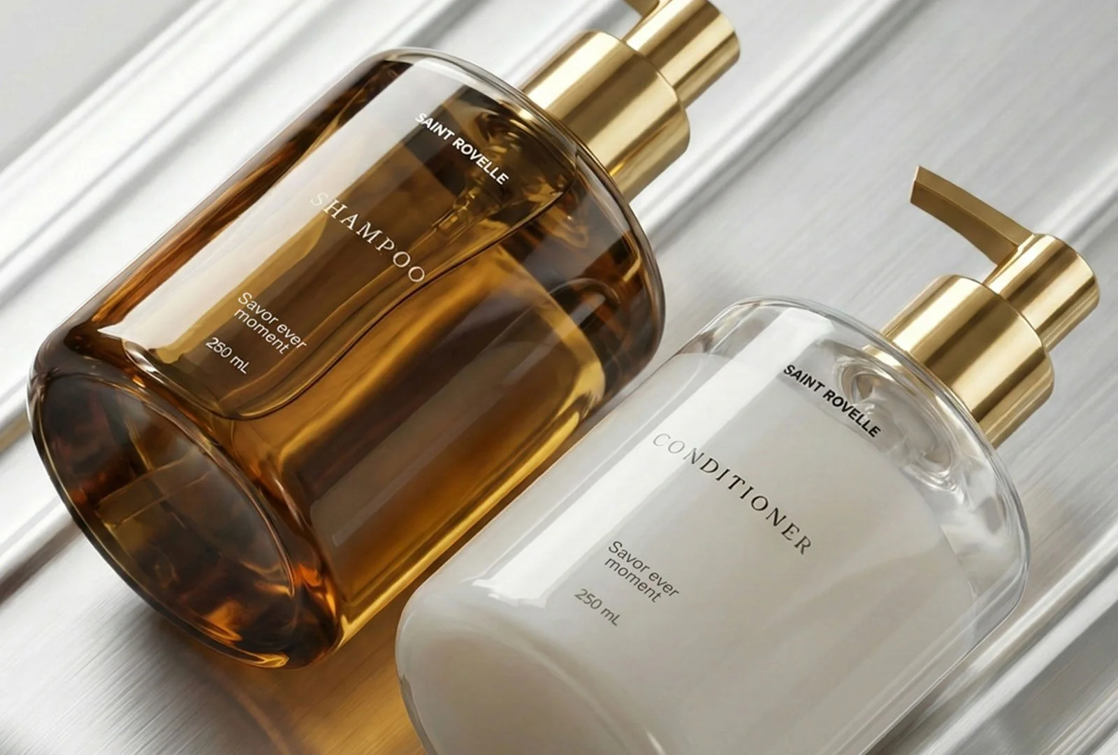 Hotel Toiletry Packaging Design for Saint Rovelle