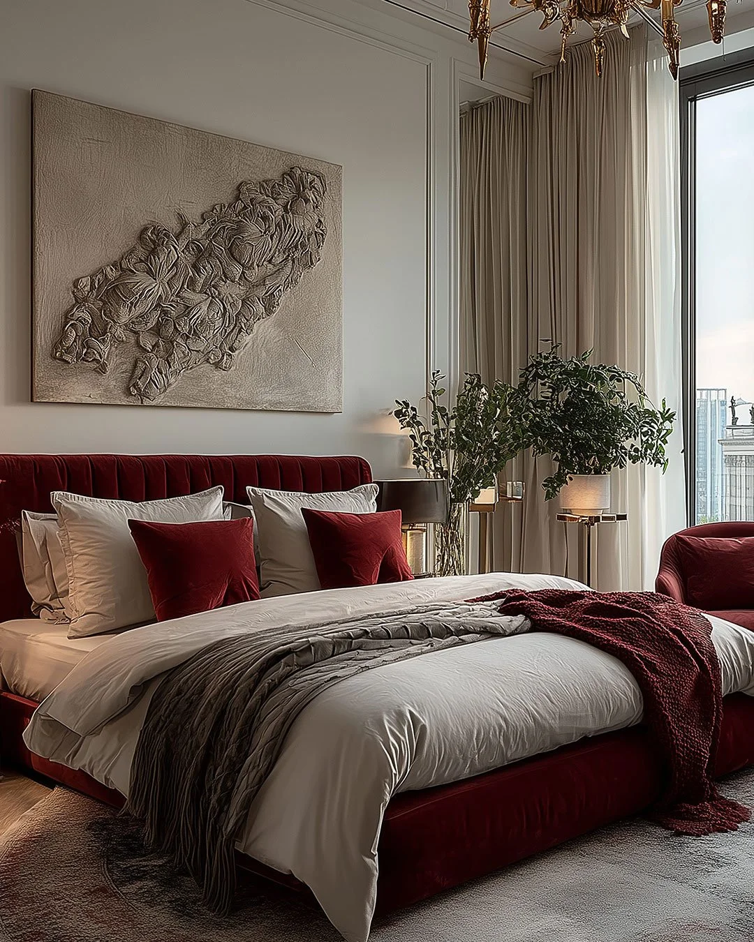 hotel interior design featuring colors that were mentioned in hotel brand guidelines
