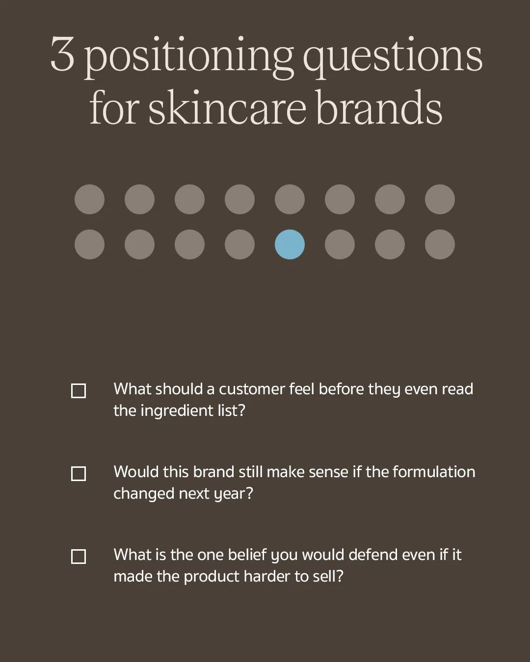 Three critical brand positioning questions for launching a premium skincare company
