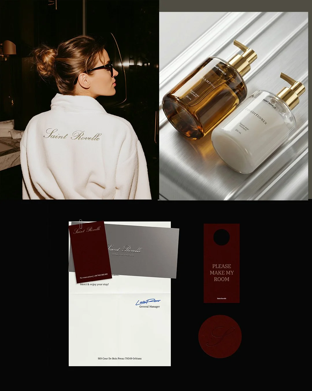 Luxury boutique hotel physical branding examples