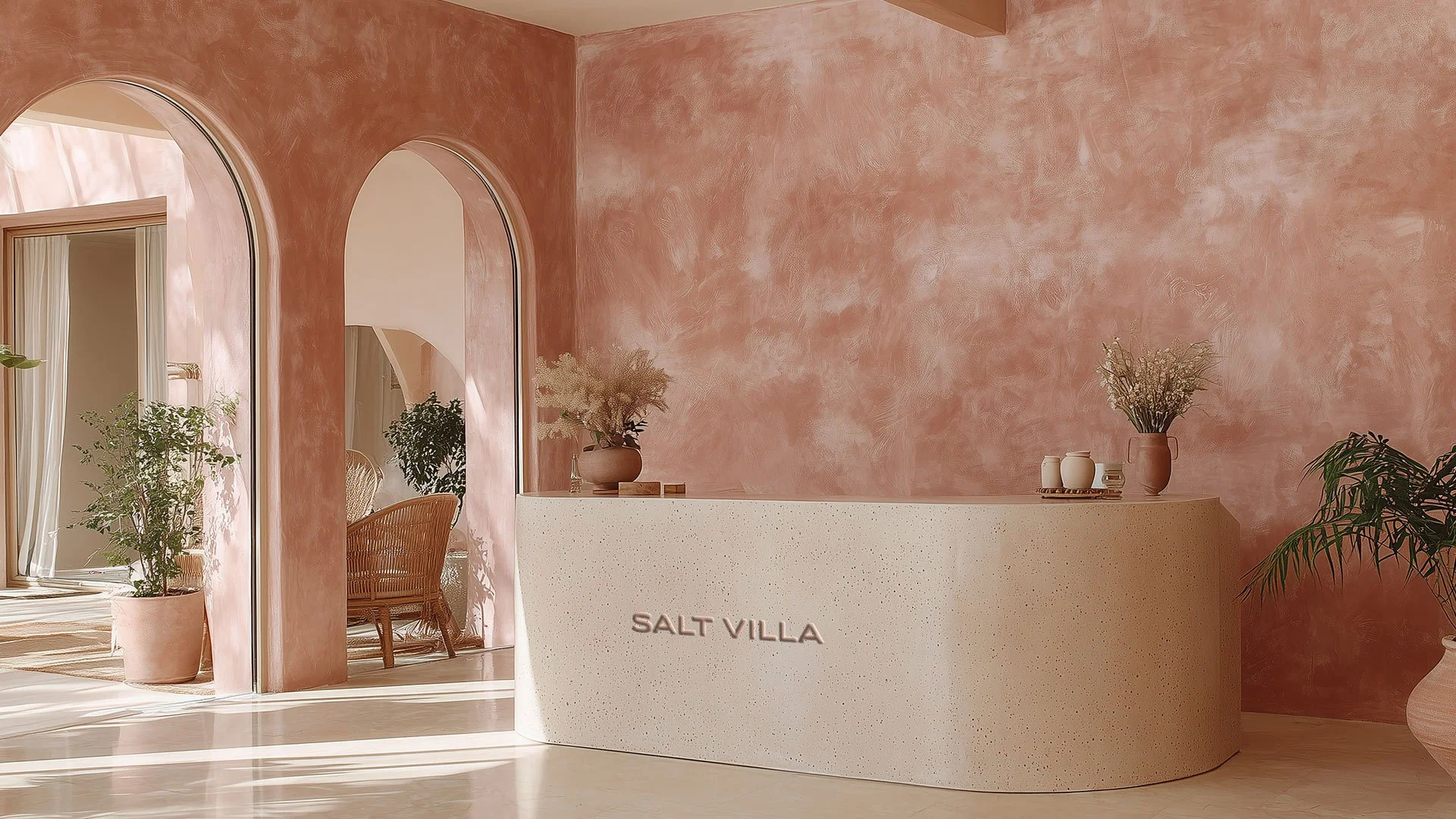 High end boutique hotel interior reinforcing the branding and perception