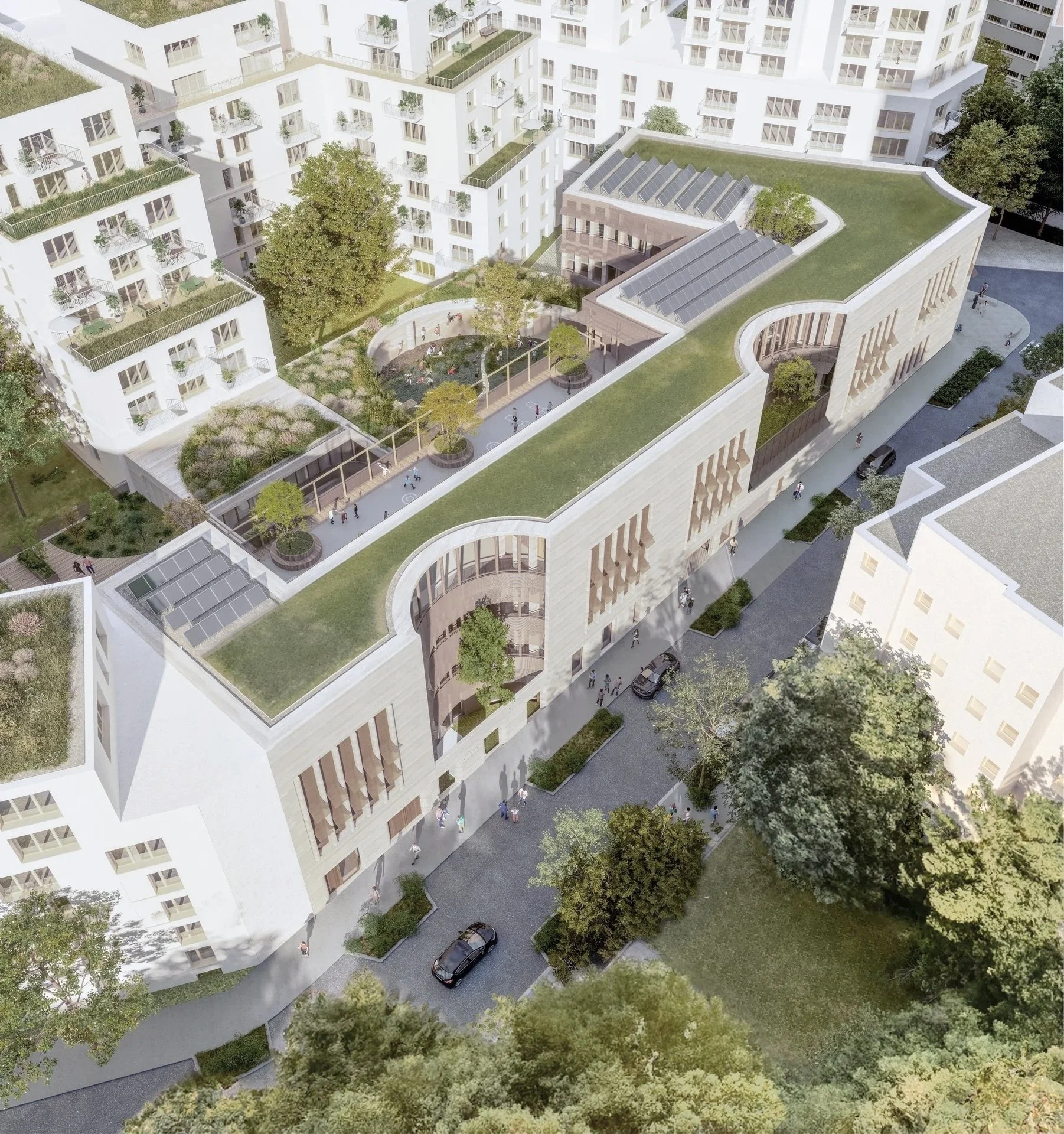 Groupe scolaire & crèche Triangle de l'Échat - Créteil (94)