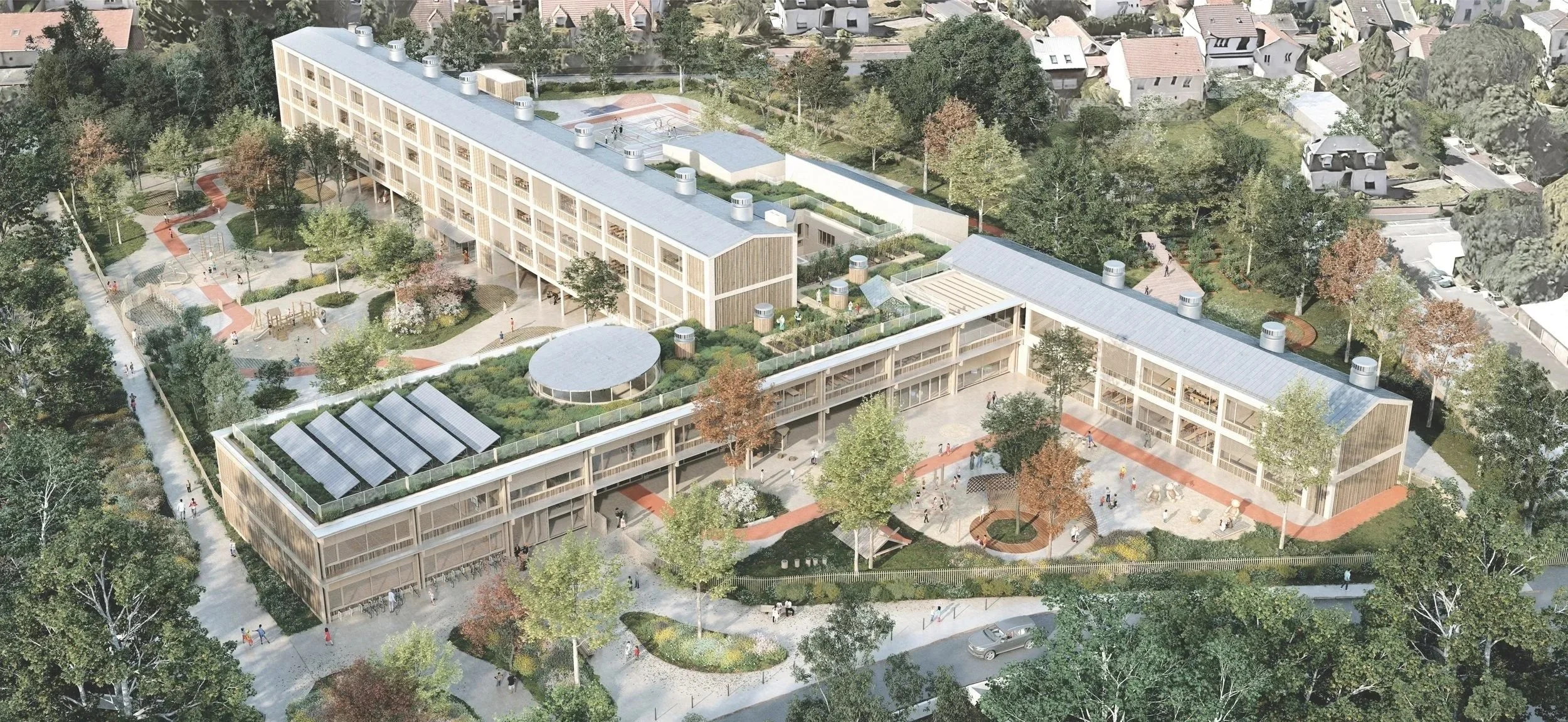 Groupe scolaire Pasteur Roux Blancs Bouleaux - Fresnes (94)