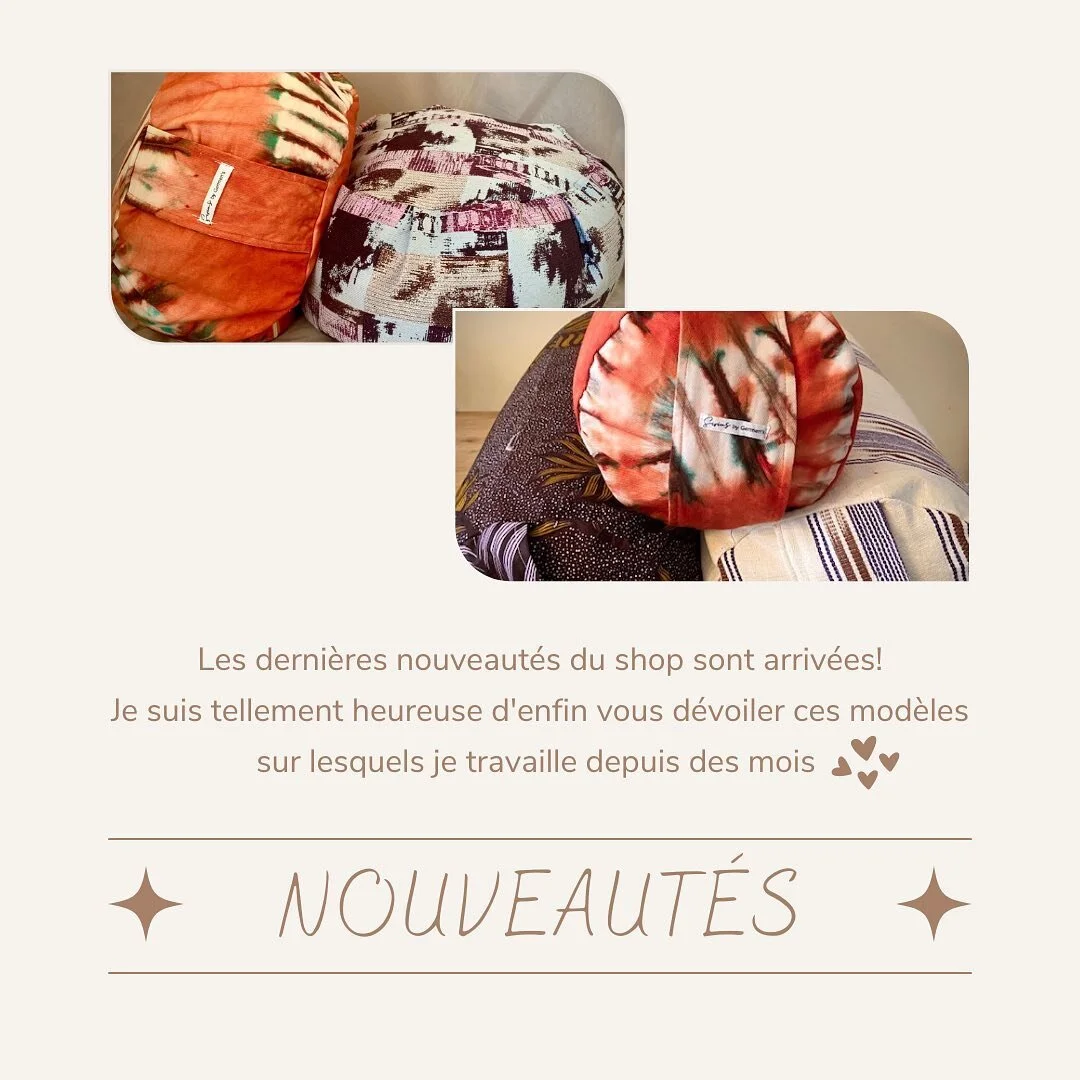 Nouveaut&eacute;s&nbsp;🤩

Deux grandes nouveaut&eacute;s sont en ligne sur la boutique: mes Zafus et Bolsters&nbsp;😍

Aaaaaaaaaaaah! Je suis si heureuse de pouvoir enfin le partager avec vous! Des mois et des mois de travail et de tests et les voil