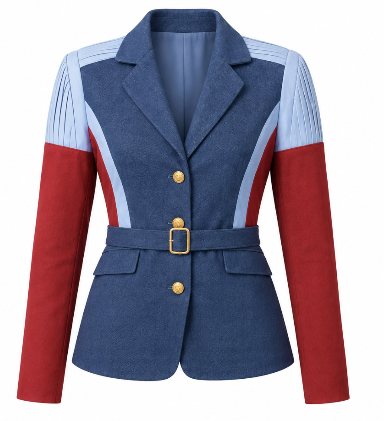 Razzle Dazzle Denim Blazer Bluebloodlabel Front.png