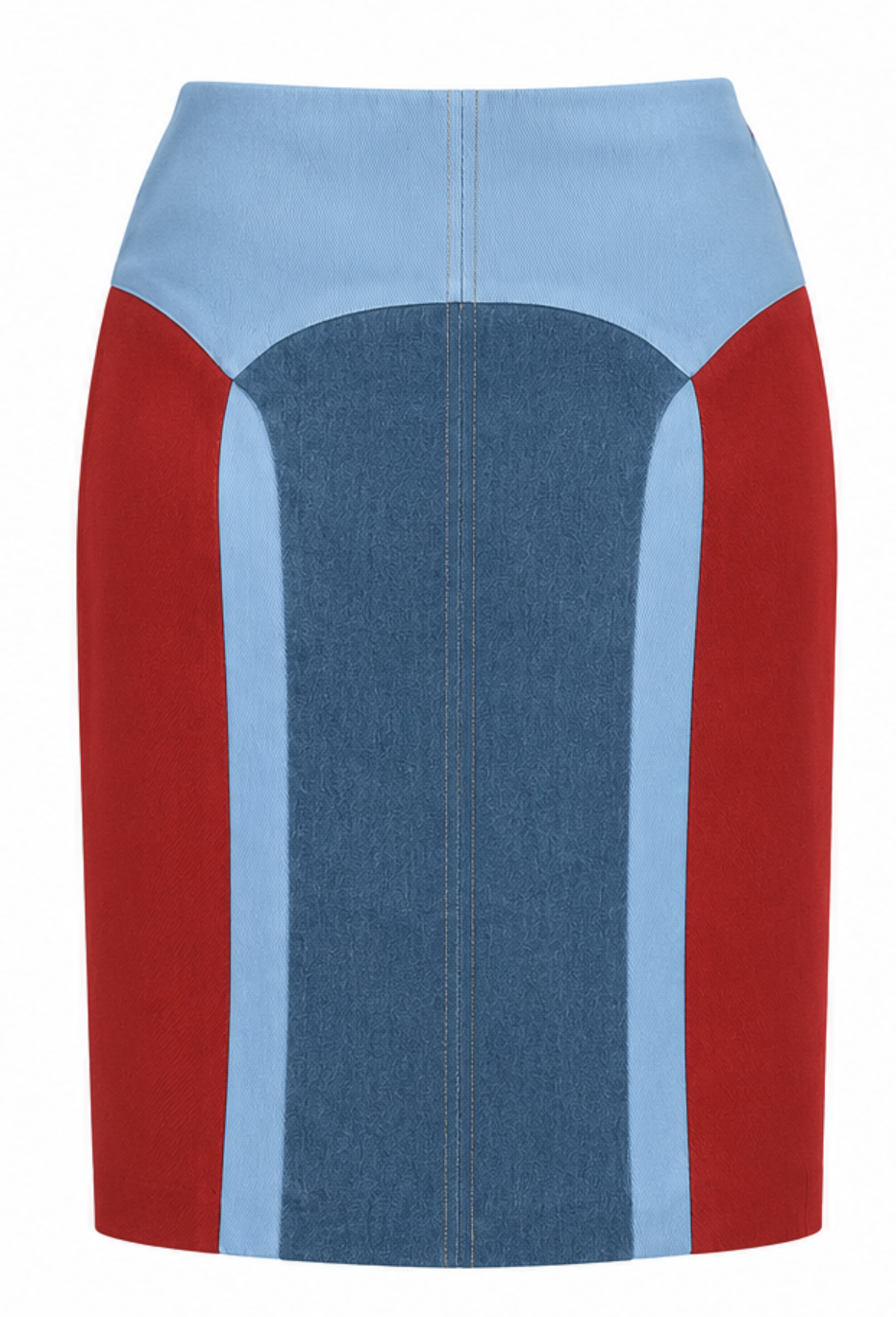 Razzle Dazzle Denim Skirt Back Bluebloodlabel .png