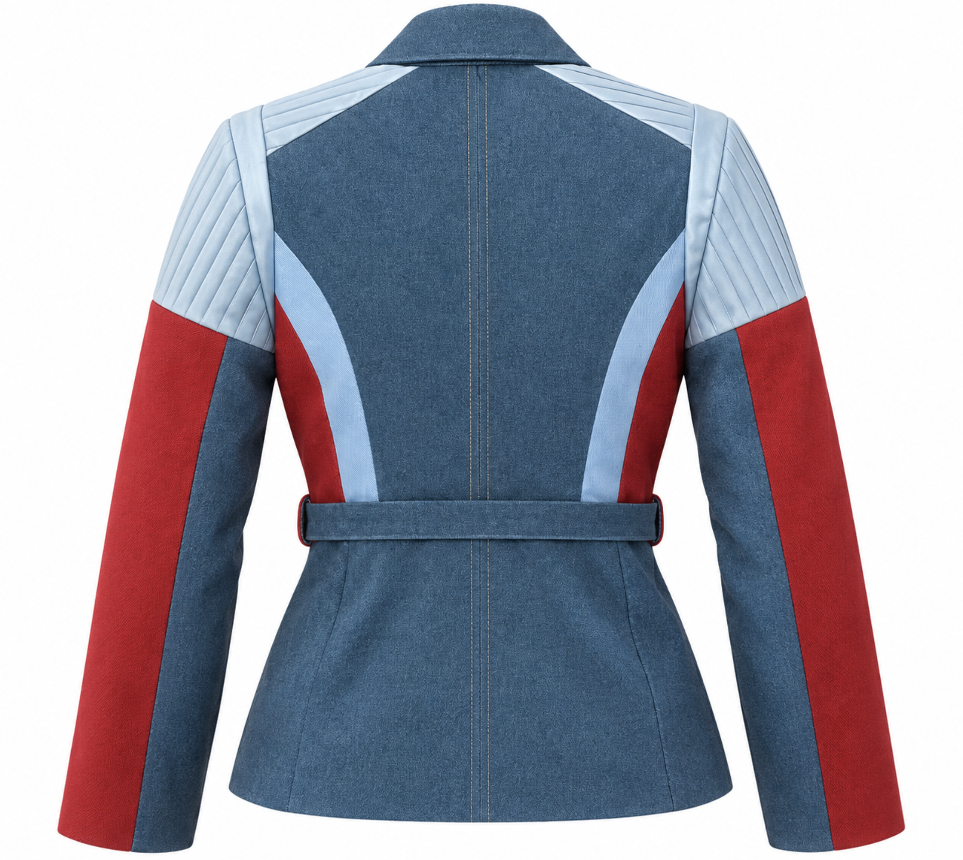 Razzle Dazzle Denim Blazer Back Bluebloodlabel .png