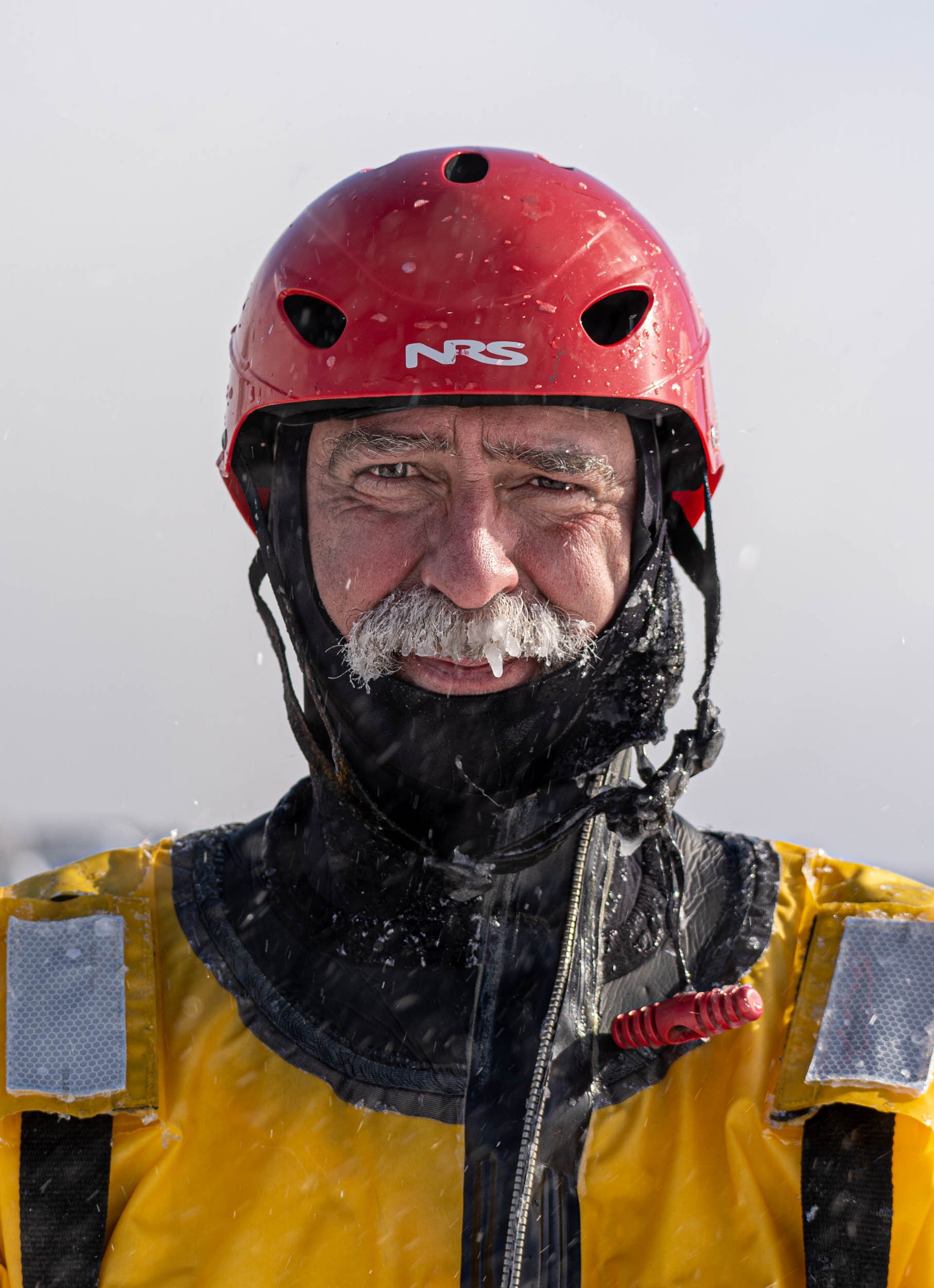 60 year old, Dave Price, after ice rescue training for the Irondequoit Fire Department in Irondequoit Bay, NY on February 18, 2022. Price is the oldest career firefighter in Irondequoit and began serving as a volunteer in 1991.
