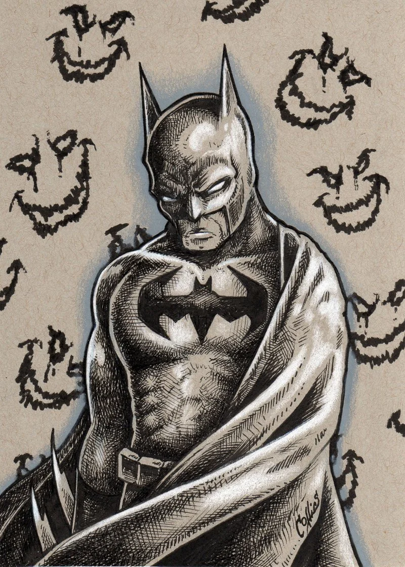 Dark Knight signed print