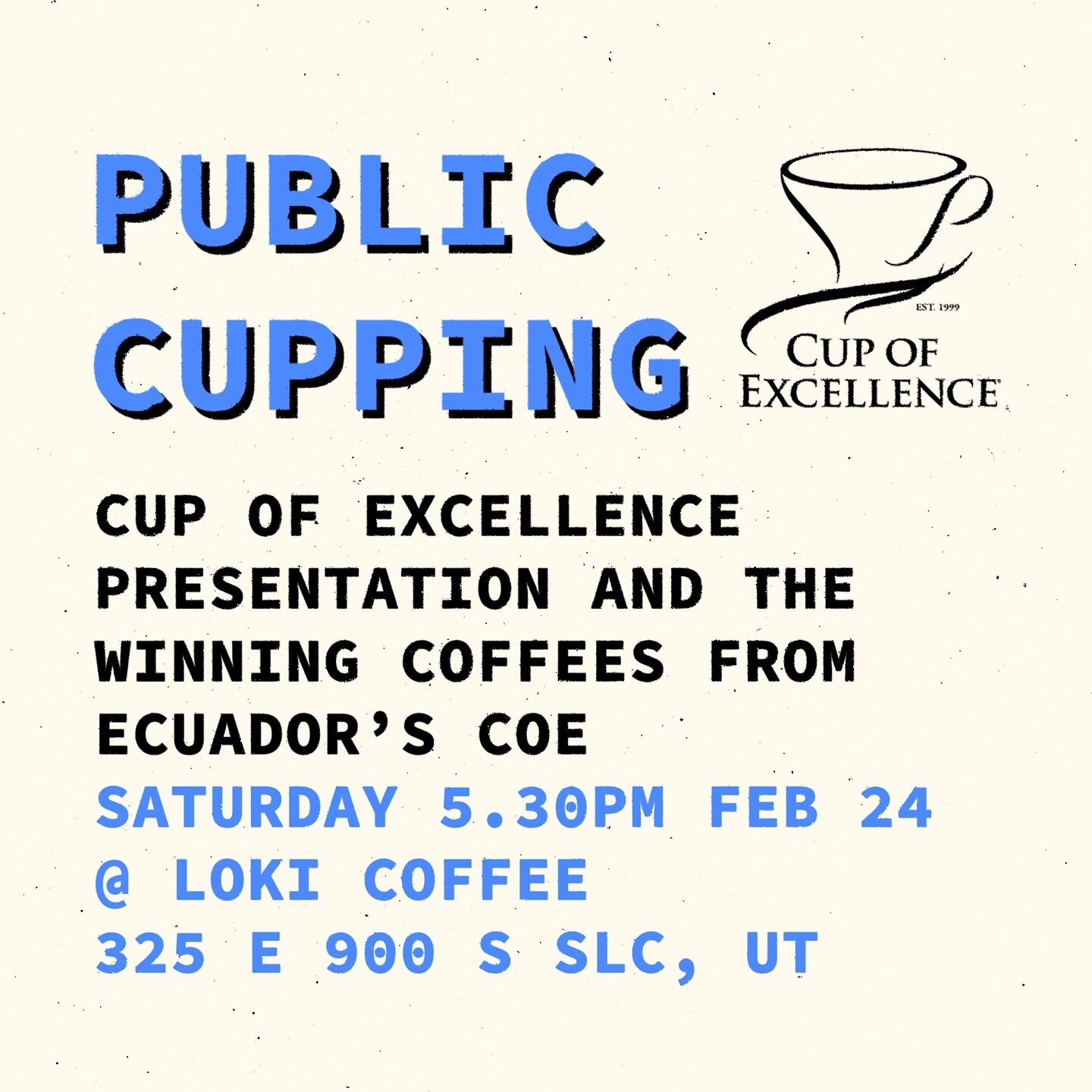 Next cupping is on the calendar! Join us and @allianceforcoffeeexcellence for an introduction to the @cupofexcellence program and a cupping of the winning coffees from this years program in Ecuador.

See you in 10 days at @lokicoffeeco; sign up the l