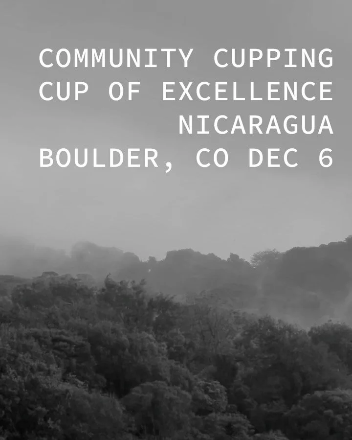 Limited space available, sign up for free via the link in our bio! Que tuanis!

Join us in cupping and learning about Nicaragua&rsquo;s 2025 winning @cupofexcellence lots with the good folks of @tridentboulder on Saturday Dec 6at 10:00am. We&rsquo;ll