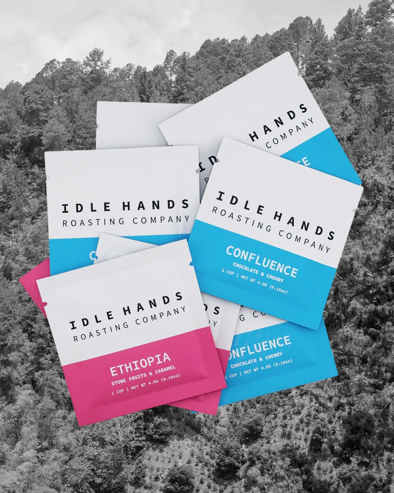 Camping, flying, hotels, hiking, airports, holidays with family at ill-equipped Airbnb&rsquo;s, motels, bike packing, or even out of laziness. Instant coffee, of both Confluence Blend and a natural Gr1 from Halo Beriti, Ethiopia, with our pals at Has