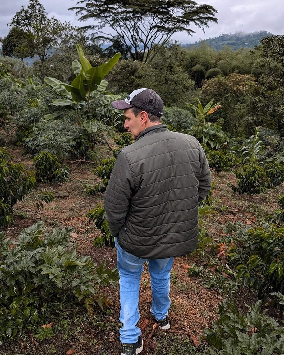This current Honey processed Geisha on our menu of @linorodriguezospina comes from the Piedra Grande lot at Finca Betania, which sits at the top of the farm, at 1900m. To get there, you follow a small two track path from the back of his house up thro