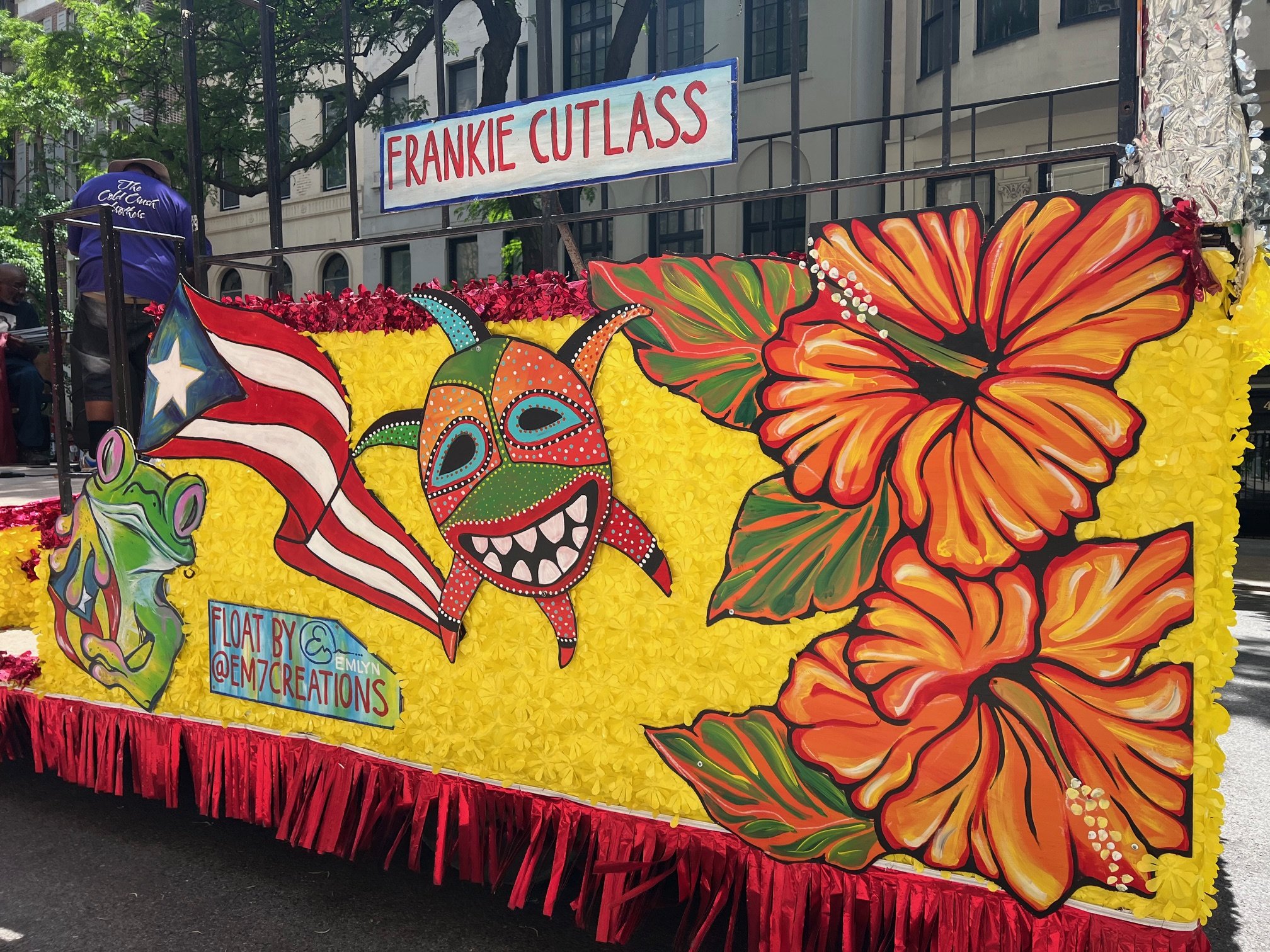 Float for the National Puerto Rican Day Parade, NYC, 2024