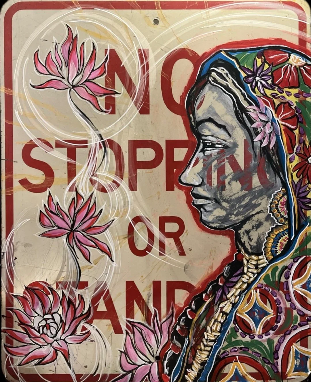 'No Stopping', acrylic, 18 in. x 24 in.
