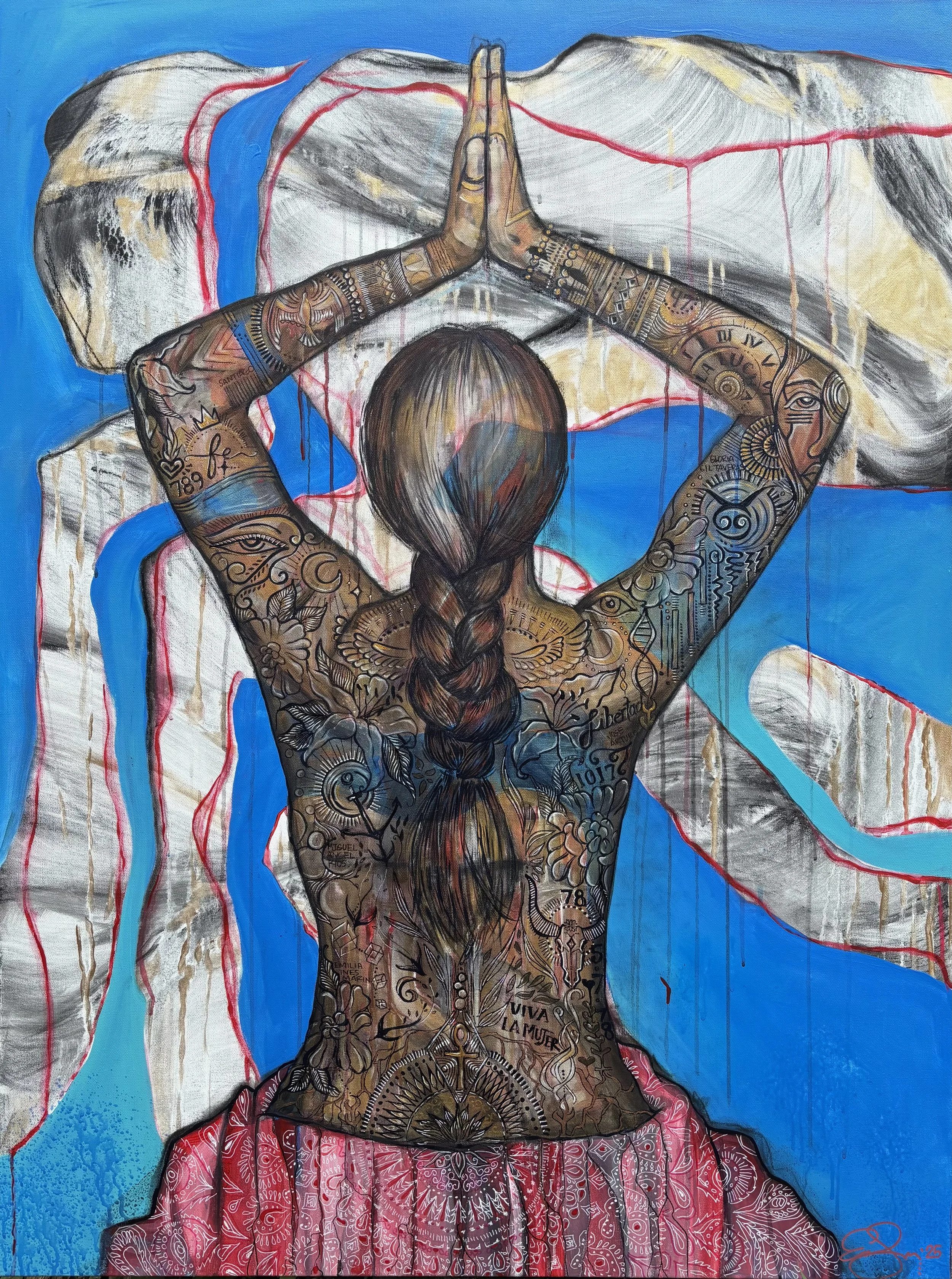 Cycles of Becoming, 36 in. x 42 in., 2025