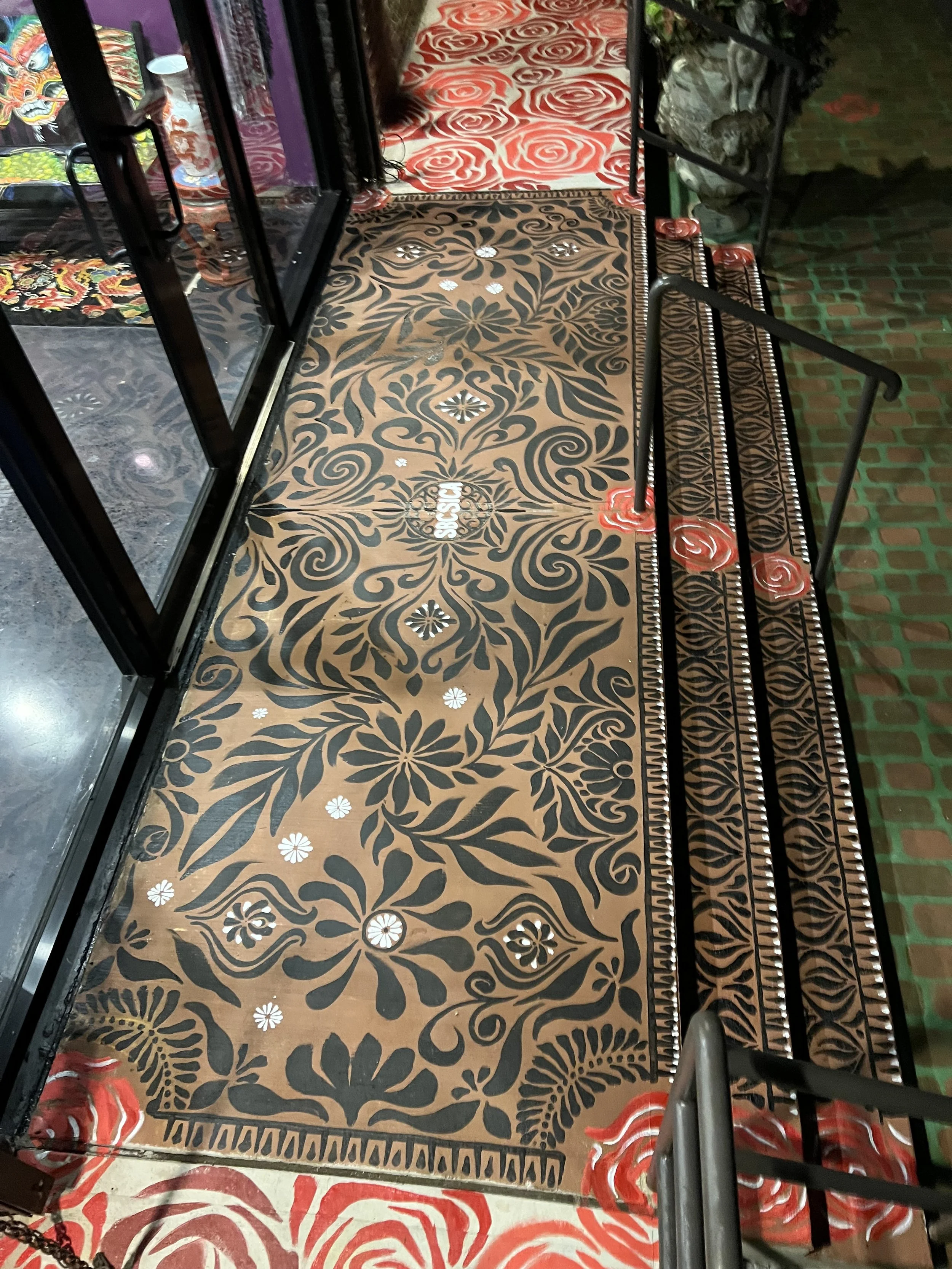 'Magic Carpet' series mural, Entryway to a School, 2025