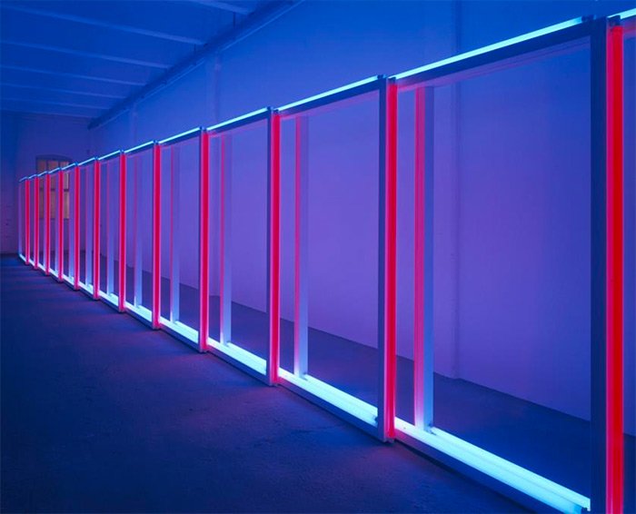 Dan Flavin, untitled, 1970. Installation view, Dan Flavin (1962:63, 1970, 1996), Dia Center for the Arts, 548 West 22nd Street, New York, May 22, 1997–June 14, 1998. Photo- Cathy Carver, courtesy Dia Art Foundation, New York.jpeg