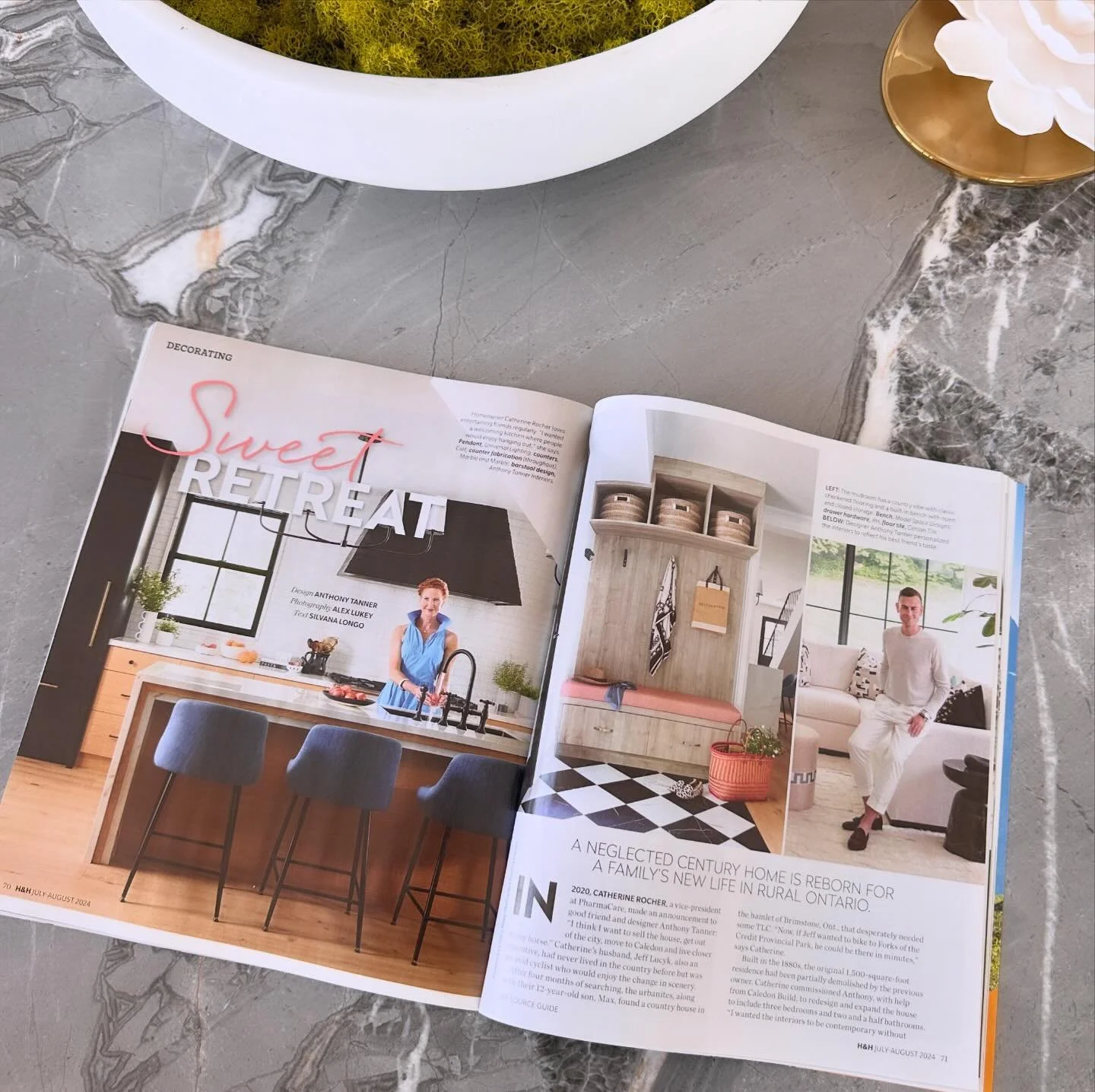 Thrilled and beyond proud to see Project Dominion/the sweet retreat featured in the July/August issue of @houseandhomemag. This was quite the adventure and wild ride starting in the later days of 2020 and having it now culminate with this feature in 