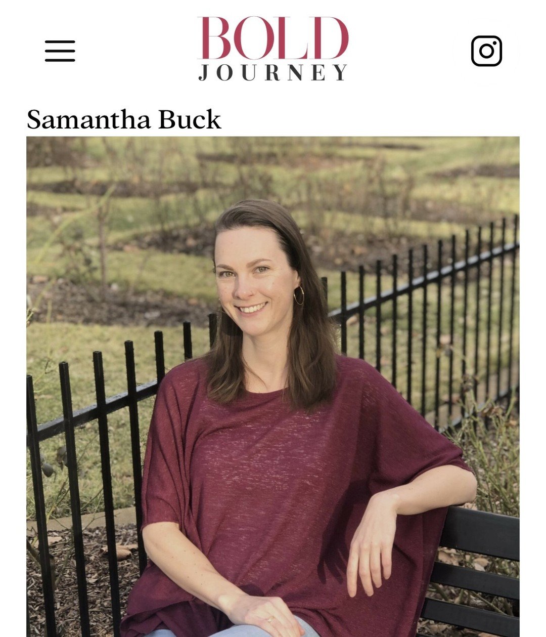 Eek! 🔥 My story in Bold Journey online magazine came out this week&hellip; and I&rsquo;m sharing not only my personal story, but also LOTS of nuggets on developing confidence and self-esteem in your life!! 

Here&rsquo;s just a glimpse of what I wan