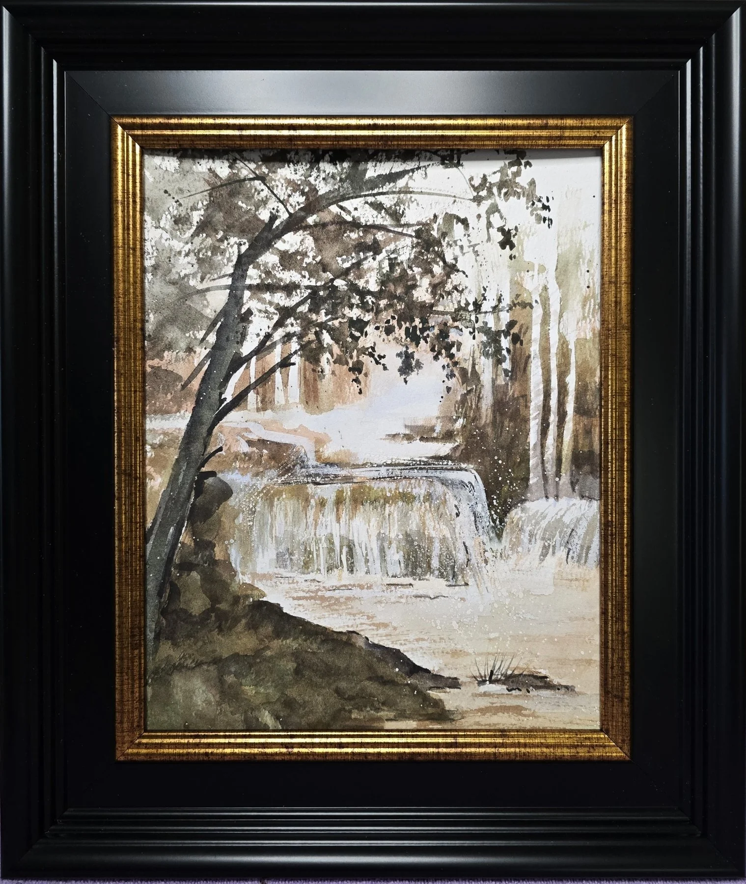 secluded waterfall framed.jpg