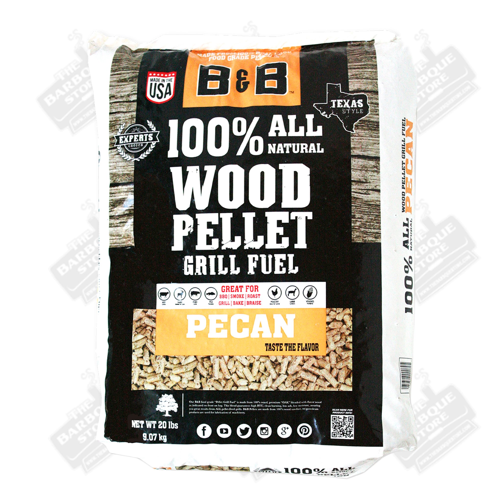 B&B Post Oak Pellets 20lb — The Barbque Store