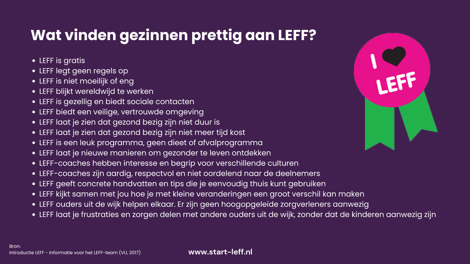Wat vinden gezinnen prettig aan LEFF? 🙂 — LEFF: Lifestyle, Energy, Fun ...