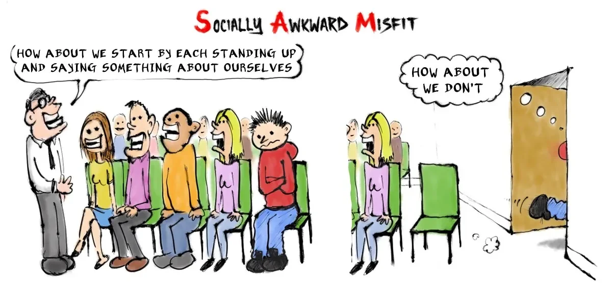 Cartoon about group introductions