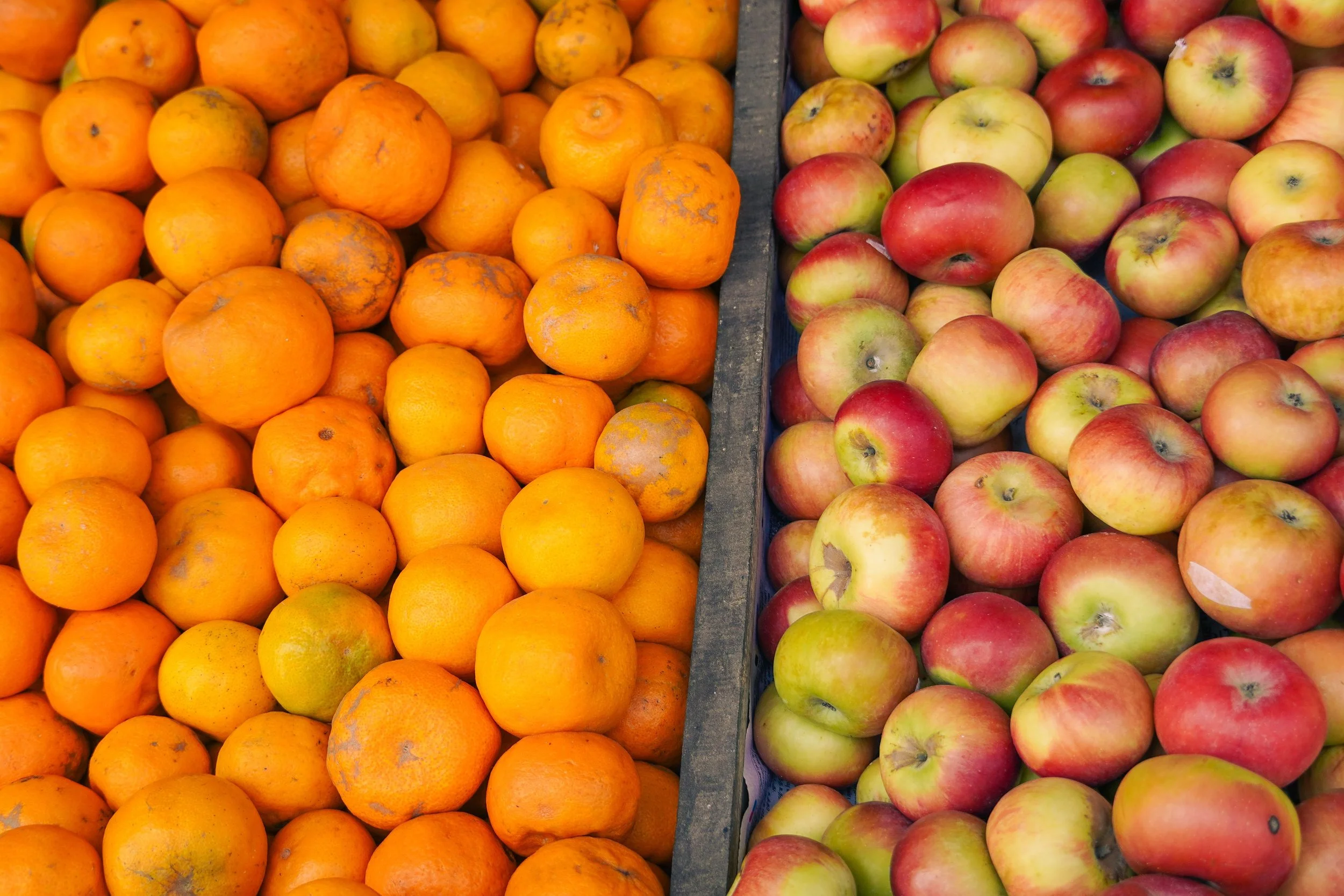 apples and oranges