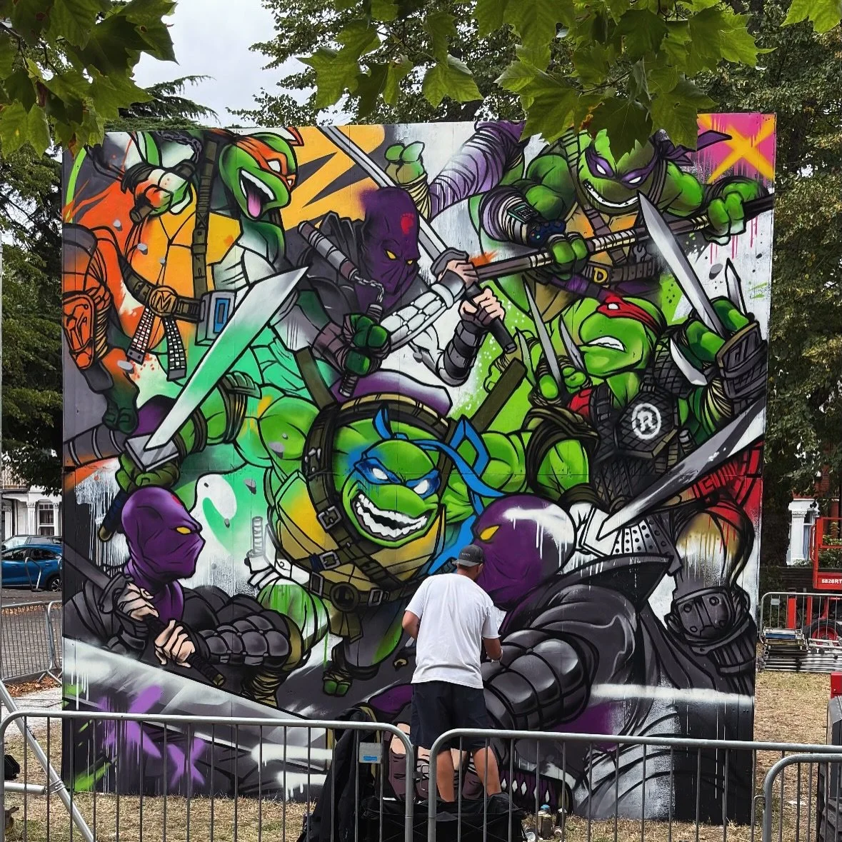 BTS WIP 🚧 @southendcityjamofficial ⚔️ 

COWABUNGA 🤙🏼

#tmnt #ninjaturtles #wip #footclan #captainkris