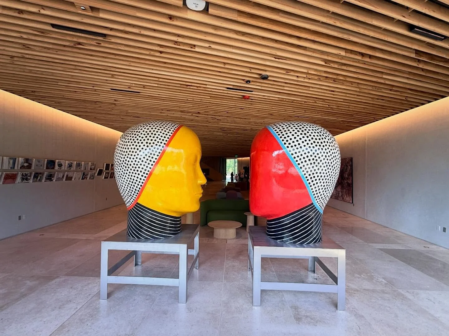 I toured the Whole Health Institute designed by Marlon Blackwell Architects.  A building constructed with non petroleum based materials and designed with curved lines everywhere. It houses a think tank for reimagining health care delivery which is a 