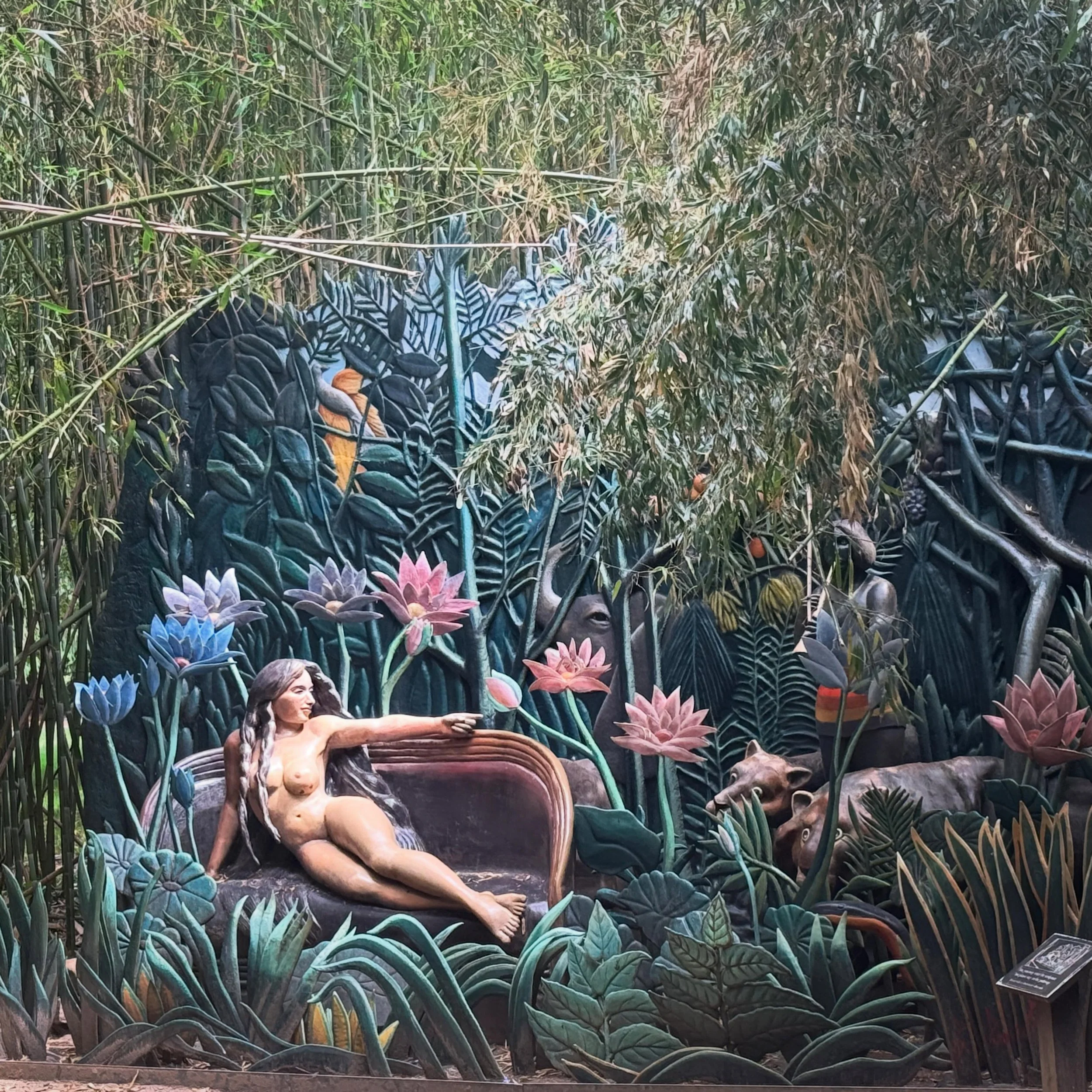 @groundsforsculpture is filled with art and it&rsquo;s made for explorers. Take the path beneath the trees to see a hidden treasure, follow the narrow trail to a sculpture that can only be seen if you are willing to step outside the paved path.  What