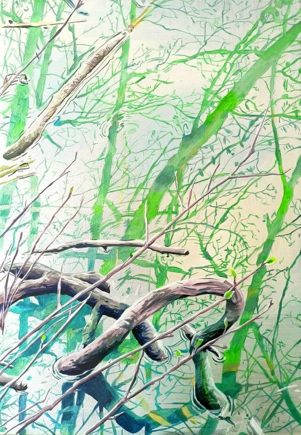 Pisuerga, 2. Acrílico sobre lienzo, 38x55 cm