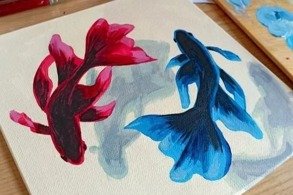 17/09/2025 Taller de Pintura: Peces de colores