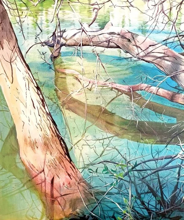Pisuerga, 1. Acrílico sobre lienzo, 46x55 cm