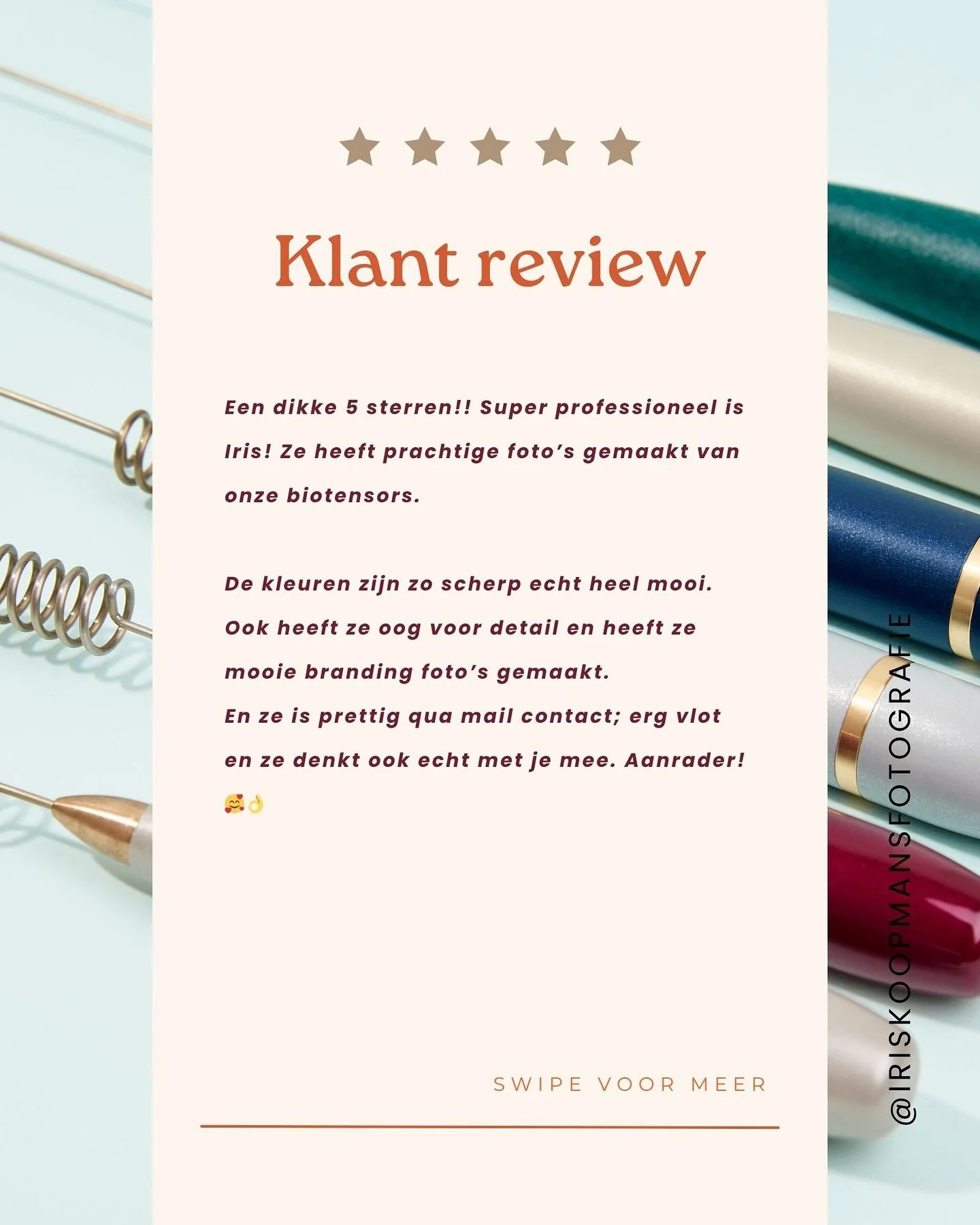 Voor Maaike van @passionforhealing mocht ik onlangs haar zelfgemaakte biotensors fotograferen. 
Maaike wilde graag een combi van product en branding foto&rsquo;s. We spraken een dag af dat Maaike naar mijn (kleine maar fijne) studio aan huis toe kwam