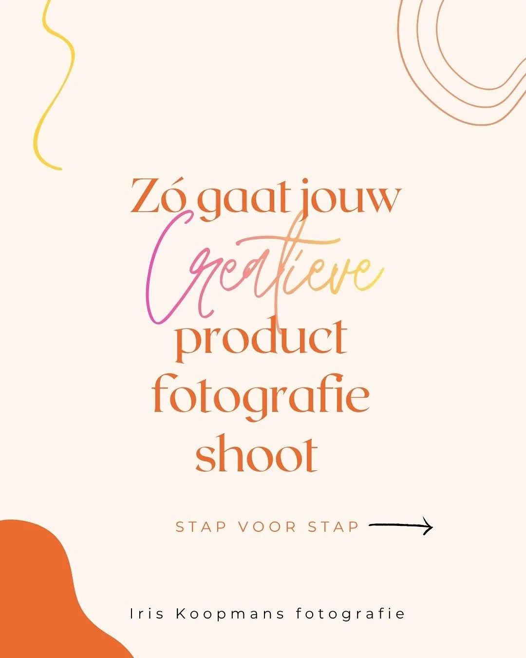 Zo gaat een creatieve product fotografie shoot in zijn werk! ✨