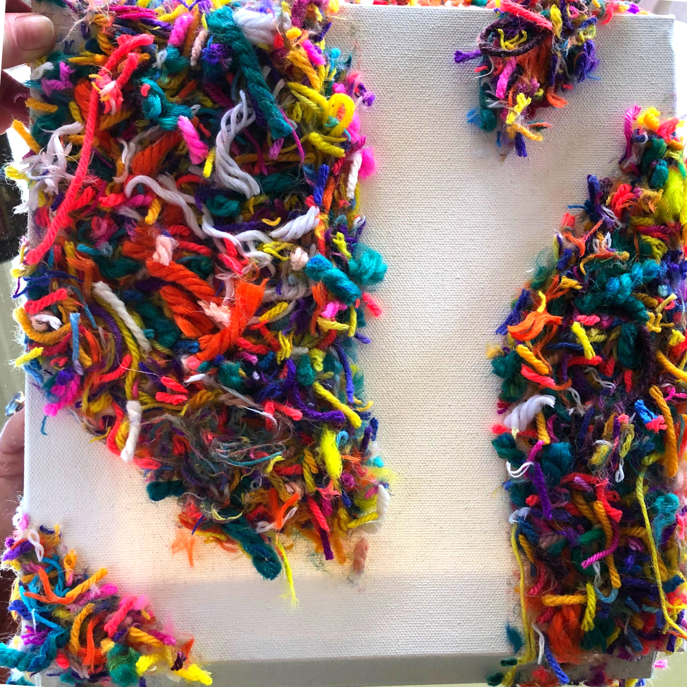 Abstract Fiber Birch Tree