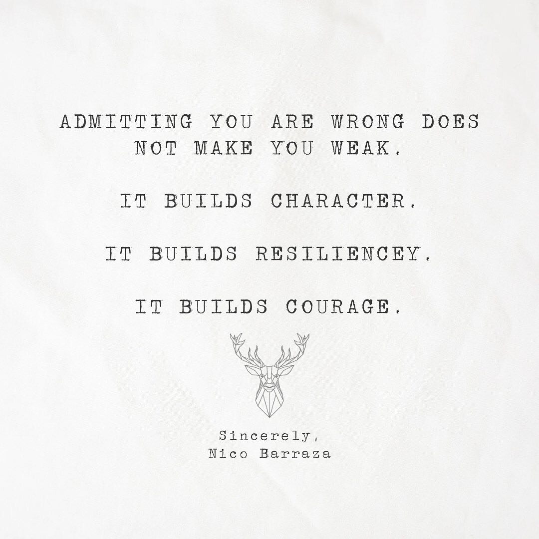 An absolutely necessary skill to build for healthy relationships (for both men and women) is having the understanding and courage to admit when you are wrong. This requires processing. It requires one to sit with his/her feelings and the feelings of 