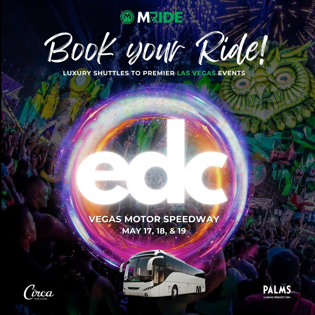 The BEST way to get to EDC Las Vegas!
⚡️ Ride with your friends on luxury party buses to Electronic Daisy Carnival at the Vegas Motor Speedway, May 17-19, 2024.
🌙 Shuttles run from dusk till dawn! 
💫 Pick up and return to @circalasvegas on Fremont 