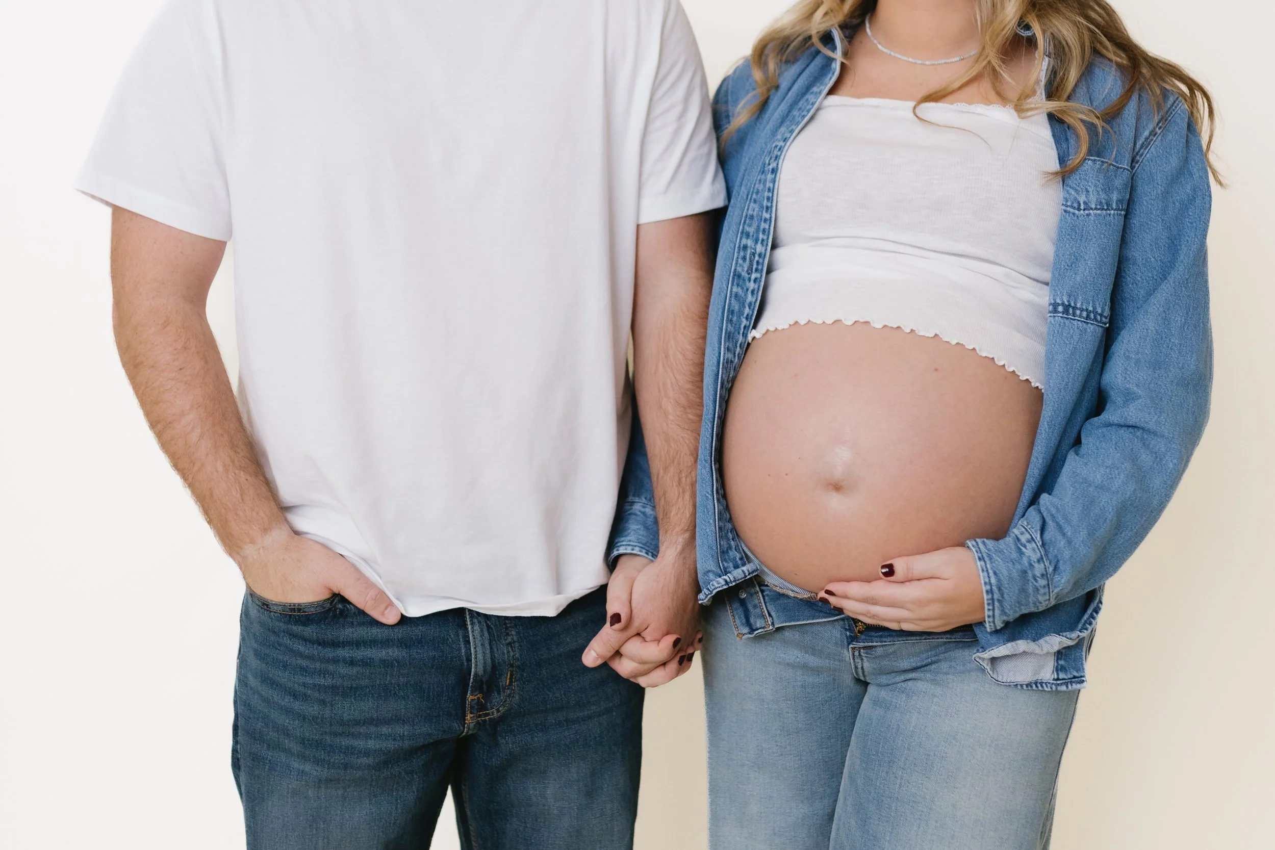 Studio Maternity Session | Timeless &amp; Editorial